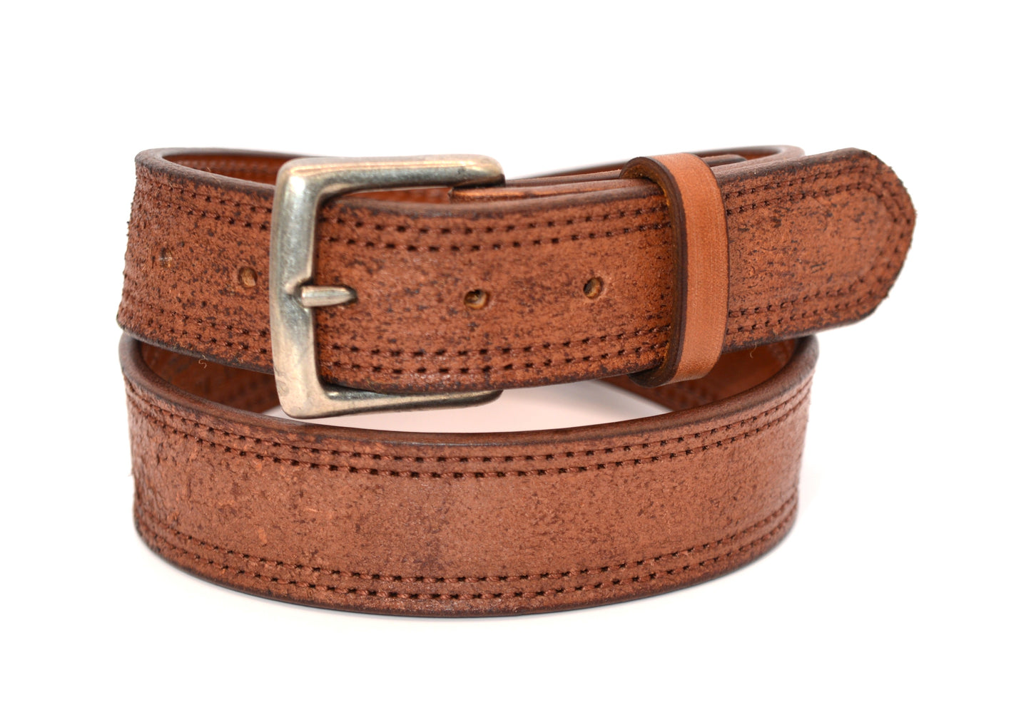 Double Stitched Leather Belt | Wenger Double Stitched Saddle Belt | Carry Belt