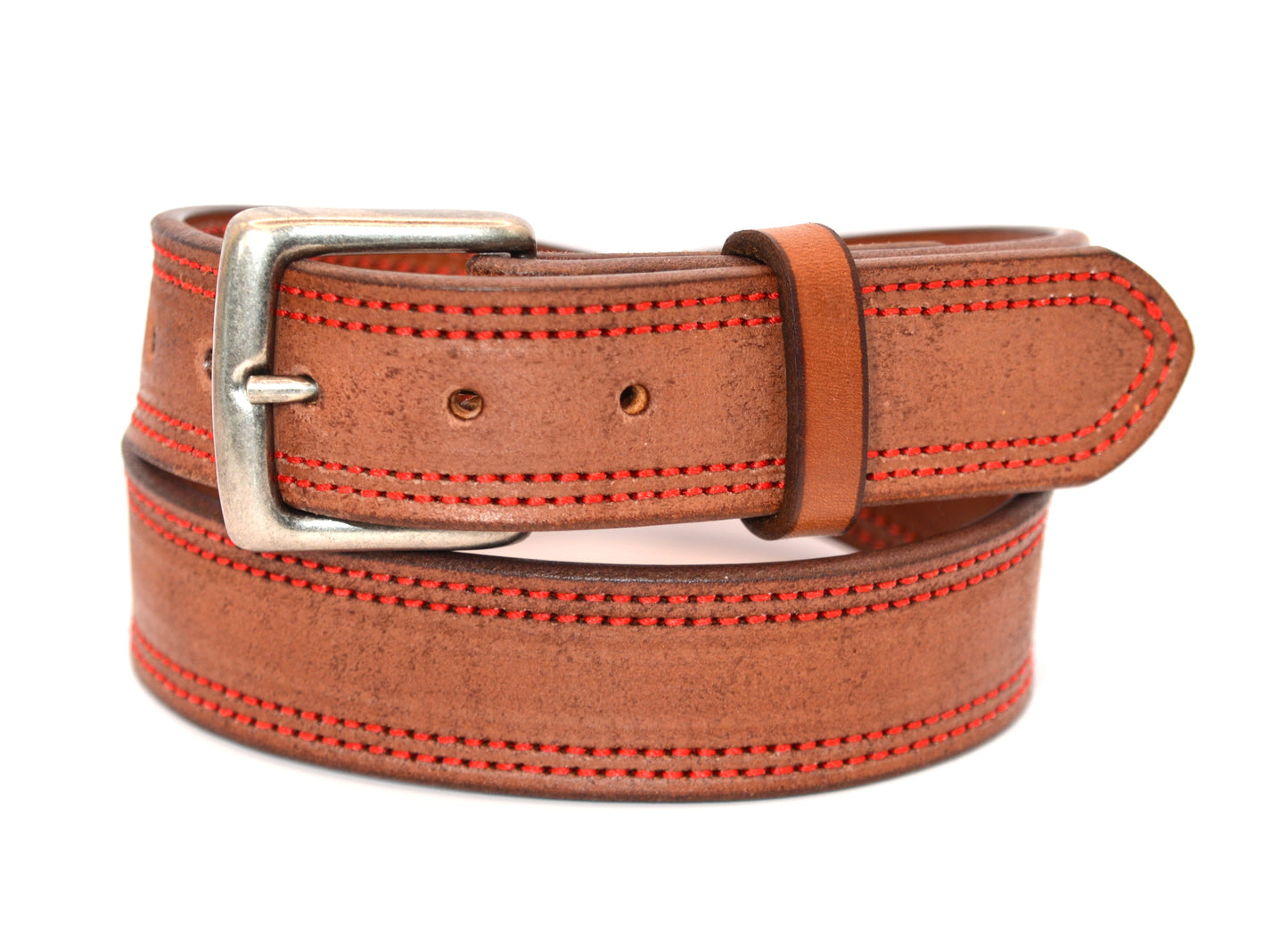 
                  
                    Double Stitched Leather Belt | Wenger Double Stitched Saddle Belt | Carry Belt
                  
                