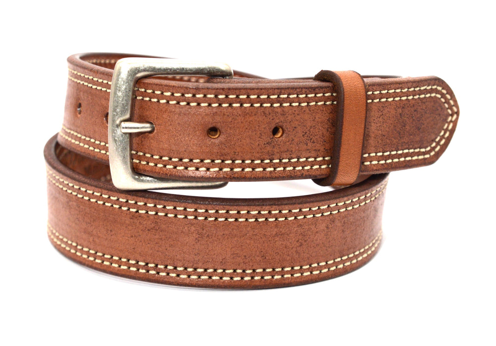 Double Stitched Leather Belt | Wenger Double Stitched Saddle Belt | Carry Belt