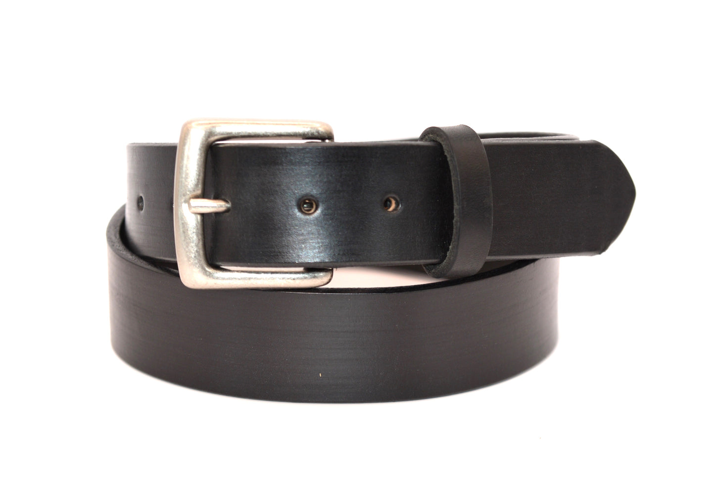 Black leather belt - wenger belt