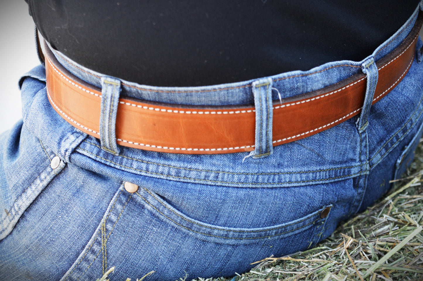 
                  
                    Buck Brown Leather Belt - Stitched
                  
                