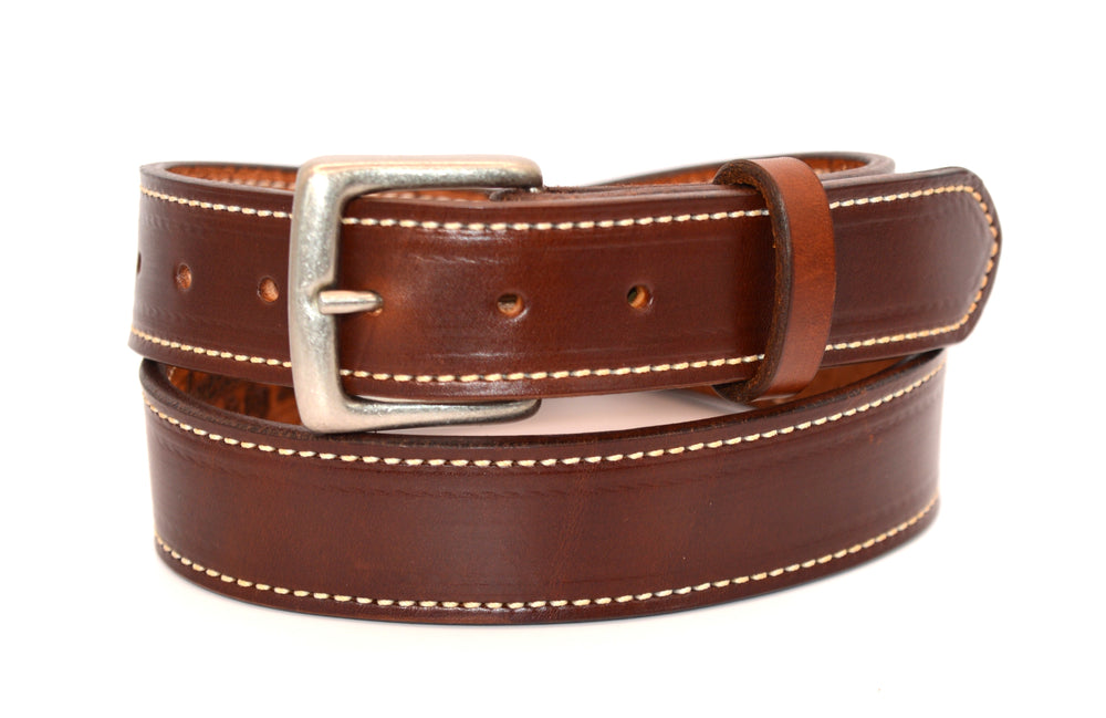
                  
                    Dark Brown Leather  Belt - Stitched
                  
                
